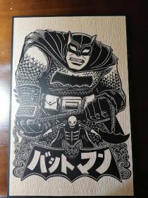 木刻版画：《蝙蝠侠》1