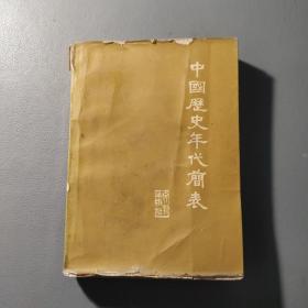 教育工具书籍：中国历史年代简表    共1册售     书架墙 玖 041