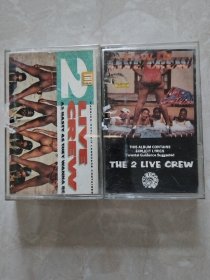the 2 live crew说唱2LC说唱打口磁带两盘打包 品相如图 曲目如图