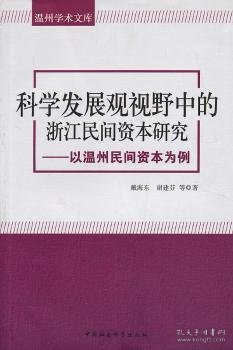 温州学术文库：科学发展观视野中的浙江民间资本研究