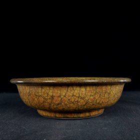 宋官窑洗 尺寸高6.9CM口径23.2CM