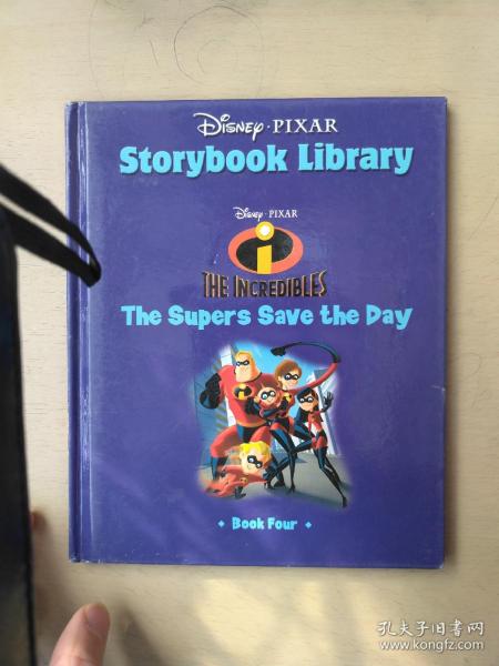 Disney Pixar Storybook Library 4: THE INCREDIBLES The Supers Save the Day(LMEB25735)
