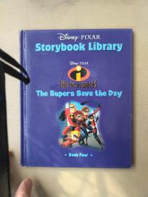 Disney Pixar Storybook Library 4: THE INCREDIBLES The Supers Save the Day(LMEB25735)