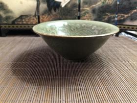 茶盏｜耀州窑青釉菊瓣碗