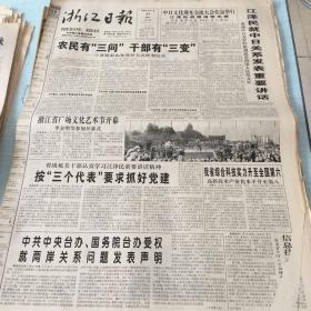 生日老报纸：2000年5月21日浙江日报