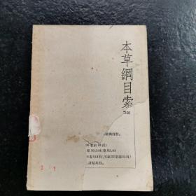 本草纲目索引（五六十年代中医工具书）