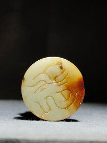 和田玉四面佛印章，包浆醇厚