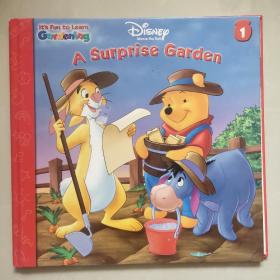 A SURPRISE GARDEN (IT'S FUN TO LEARN GARDENING),DISNEY英文系列丛书 精装大16开  彩色插绘本