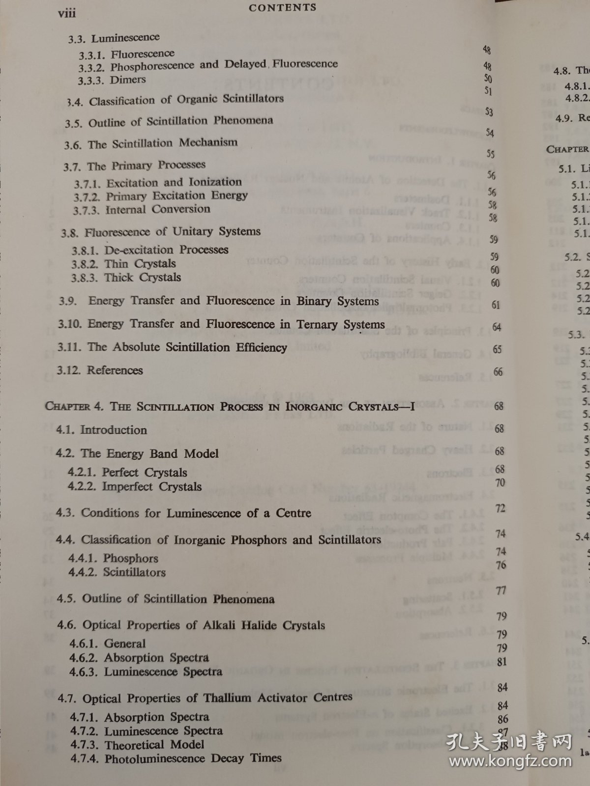 The Theory and Practice of Scintillation Counting 〈闪烁计数的理论与实践〉〔目录见图〕