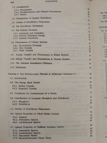 The Theory and Practice of Scintillation Counting 〈闪烁计数的理论与实践〉〔目录见图〕