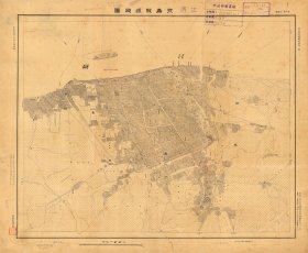 0922古地图1947年永嘉县城厢图。纸本大小87.1*71.77厘米。宣纸艺术微喷复制。180元包邮