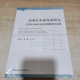 高成长企业发展研究——江苏省高成长企业空间集聚与关联（全新 未拆封）