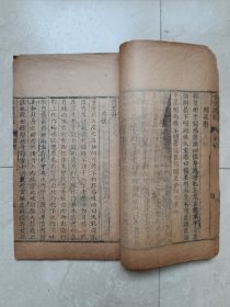 清康熙写刻板《绛学园古方选注》一厚册，应该是最后一本，有眼科、咽喉、痘疹、祝由科、符禁等科，后附《绛雪园得宜本草》！很多符咒图！