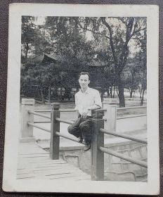 杭州老照片，五十年代，杭州西湖留影