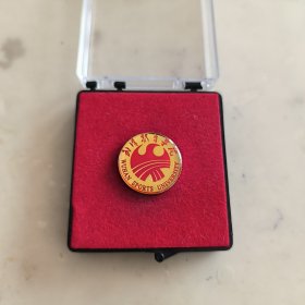 武汉体育学院校徽徽章滴胶