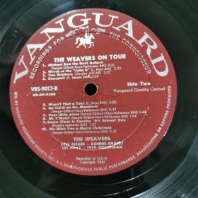 Vanguard原版黑胶唱片（1957）The Weavers On Tour LP Vinyl Record VG++/NM Vanguard Yellow Folk Country