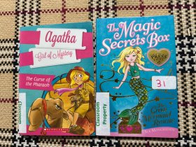 【英文儿童读物】Agatha: Girl of Mystery + The Magic Secrets Box（2本合售）插画本 品相自鉴