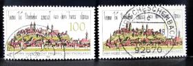 信112德国1996年邮票 弗赖津市市场权益1000年 建筑风光 1全上品信销 随机发货,2015斯科特目录0.7美元