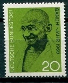 联邦德国1969年甘地诞生百年1全新