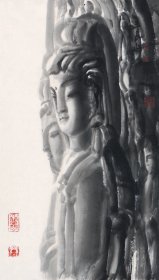 王玉良三开佛像