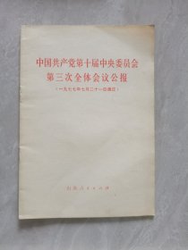 中国共产党第十届中央委员会第三次全体会议公报