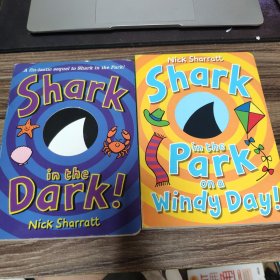 三只小鲨鱼系列 shark in the dark!+shark in the patk on a windy day 2本合售