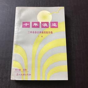 十年浪迹  三中全会以来通讯报告选 下集