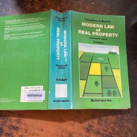 Modern Law of Real Property 【书侧书页发黄污渍 书脊破损】