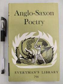 Everyman's Library No.794（人人文库，第794册）:  ANGLO-SAXON  Poetry 《 盎格鲁-撒克逊诗集》一册全，美品现货