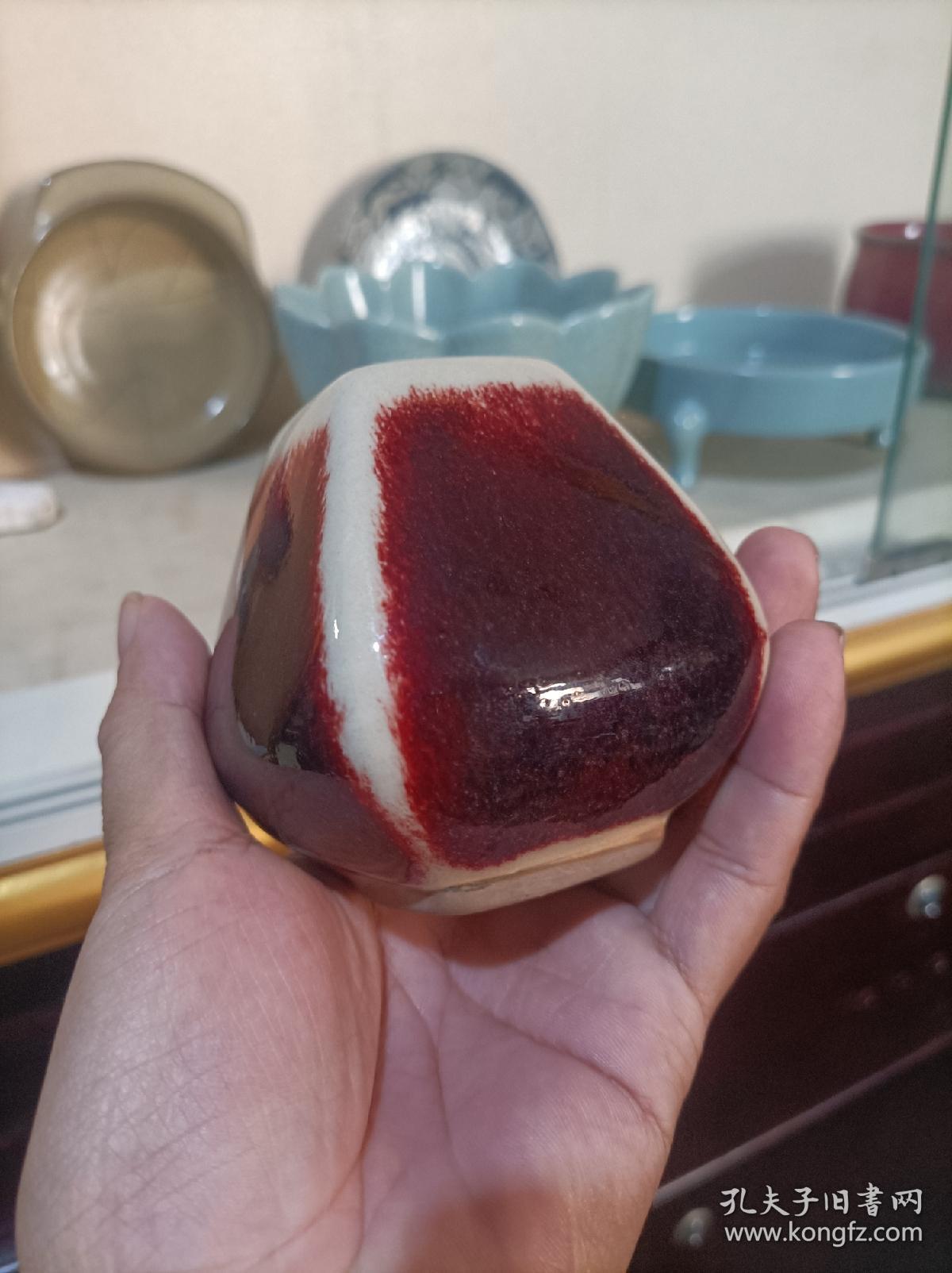 八十年代煤烧钧瓷笔筒