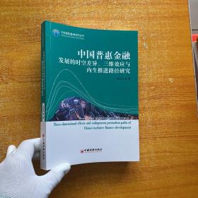 中国普惠金融发展的时空差异、三维效应与内生推进路径研究【扉页有字迹  内页干净】