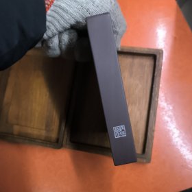 黄炳强大师落款，全木盒五寸老宋坑一片红，保真。