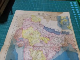 清代地图 光绪三十二年 1906年《二十世纪中外大地图》散页 第三十五图 印度（次大陆）