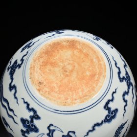 明宣德青花云龙纹天球瓶 43*32厘米