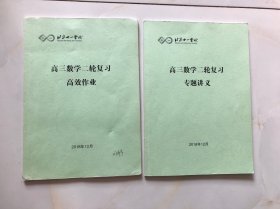 北京十一学校 高三数学二轮复习 专题讲义 + 高效作业 2本合售