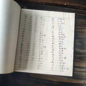 【少数民族资料】六十年代 贵州毕节老彝文字汇笔记本：彝汉字汇，老彝文字汇【共15册合售】32开平装书写本 杨文虎搜集 品相见图