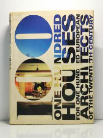 《欧洲20世纪100位著名建筑设计师和100个案例》    100 One Hundred House for One Hundred European Architects of the Twentieth Century （建筑）英文原版书