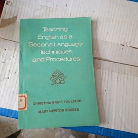 Teaching English as a Second Language：Techniques and Procedures 书后皮没了一块看图下单