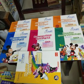 双语启蒙教程，迪士尼英语家庭版，夏季的乐趣（上下）；找尾巴比赛（上中下）；高飞去体验！；地球日快乐！（7本合售）