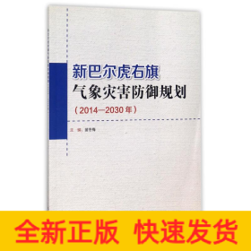 新巴尔虎右旗气象灾害防御规划（2014-2030年）