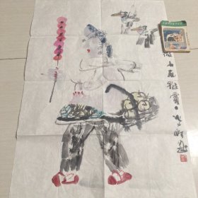 長安畫派重要畫家、陜西省文史館館員王炎林 國畫作品一幅