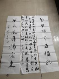 王春亮书法作品聊城开发区实物拍摄（在双喜红包）