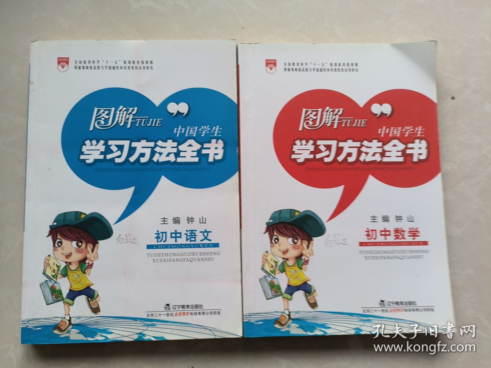 图解中国学生学习方法全书：初中语文、初中数学两本合售