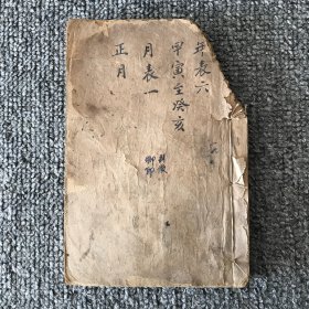 清晚期朱墨套印木刻本，允禄、何国宗等奉敕编撰《钦定协纪辨方书》卷19卷20，微残本一册