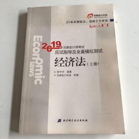 注会会计职称2019教材辅导东奥2019年轻松过关一《2019年注册会计师考试应试指导及全真模拟测试》经济法（上下册）