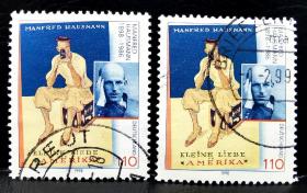 信92德国1998年邮票 作家豪斯曼百年 照相机 1全上品信销（随机发货）2015斯科特目录0.75美元