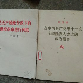 1977年把无产阶级专政下的继续革命进行到底2本合售如图