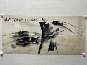 崔瑞鹿
尺寸:98*46cm，软片
李苦禅先生入室弟子，亦曾受教于画家郭味渠、秦仲文、黄永玉、许麟庐诸先生。