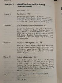 Handbook for Radio Engineering Managers 〔无线电工程管理人员手册〕〔目录见图〕