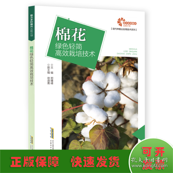 助力乡村振兴出版计划现代种植业实用技术系列：棉花绿色轻简高效栽培技术